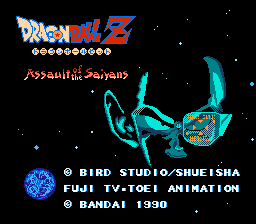 Dragon Ball Z - Assault of the Saiyans (English translation) Title Screen